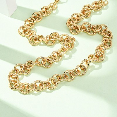 11.5MM 304 Stainless Steel Ring Link Chain Necklaces SA-CBA4160-19G-1