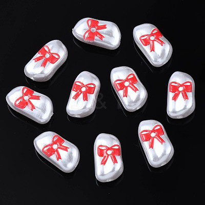 3D Printed ABS Plastic Imitation Pearl Beads KY-S163-437-1