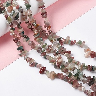 Natural Agate Chip Beads Strands X-G-G905-04-1