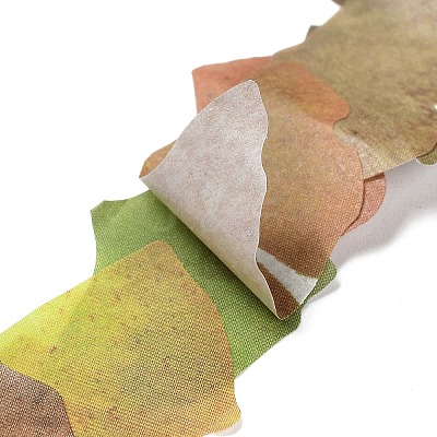 Paper Fallen Leaves Sticker Rolls LS-DIY-C080-01A-1