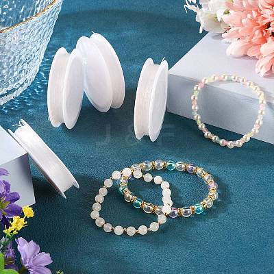 4 Rolls Round Crystal Elastic Stretch Thread EW-TA0001-10A-1