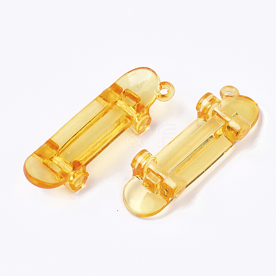 Transparent Acrylic Big Pendants TACR-S133-008-1