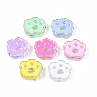 Transparent Acrylic Beads X-ACRC-S039-06-1