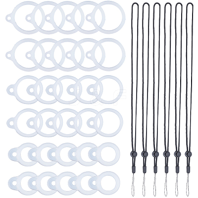 6Pcs Adjustable Polyester Neck Lanyard DIY-GF0008-19-1