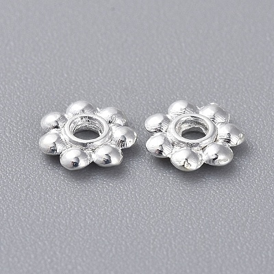 Tibetan Style Daisy Spacer Beads X-TIBEB-S039-048S-NR-1