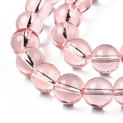Transparent Glass Beads Strands GLAA-T032-T10mm-10-1
