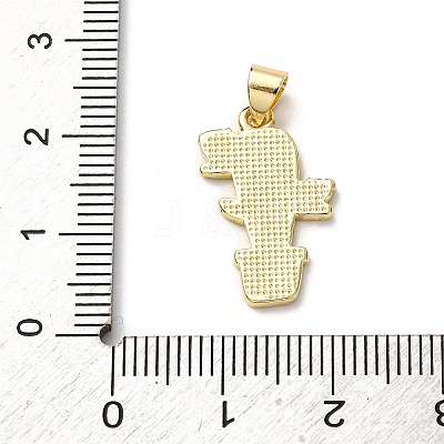 Brass Enamel Pendants FIND-I054-01D-G-1
