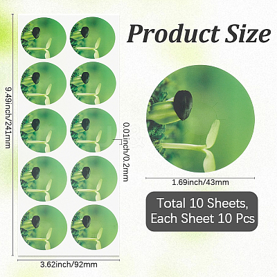 10Pcs Self-adhesive Insect Repellent Sticker AJEW-WH20098-069-1