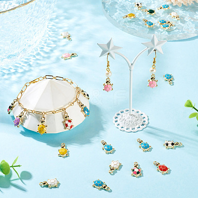 20Pcs Alloy Enamel Pendants ENAM-TA0003-57-1