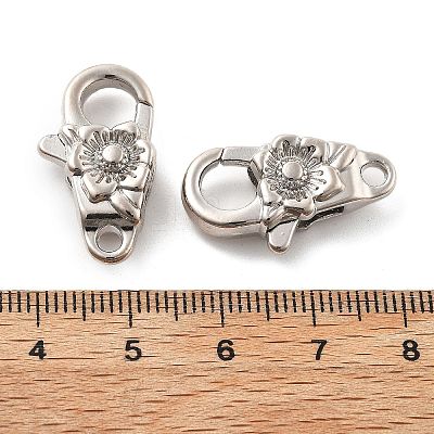 Brass Lobster Claw Clasps X-KK-R216-18B-P-1