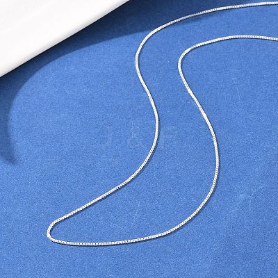 1MM Brass Box Chain Adjustable Slider Necklaces KK-H533-09A-S-1