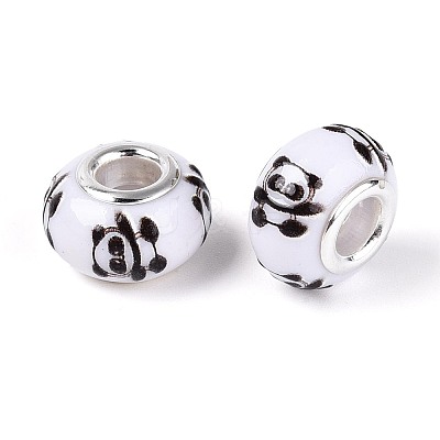 Opaque Resin European Beads RPDL-T004-01M-1