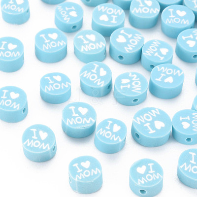 Handmade Polymer Clay Beads CLAY-T019-11D-1
