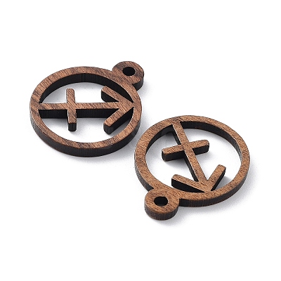 Walnut Wood Laser Cut Pendants WOOD-Q051-07A-1