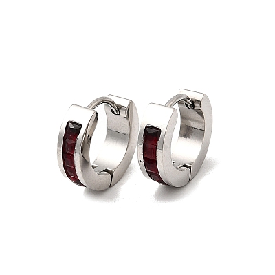 304 Stainless Steel Hoop Earrings EJEW-L302-02P-02-1
