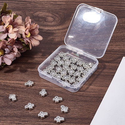 50Pcs Tibetan Style Alloy Beads FIND-SC0021-24-1