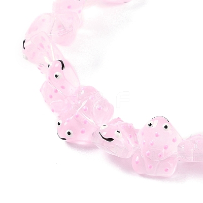 Transparent Glass Enamel Beads Strands GLAA-B021-05I-1