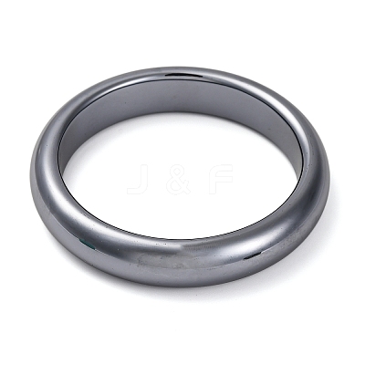 Natural Terahertz Stone Bangles BJEW-H619-01D-1