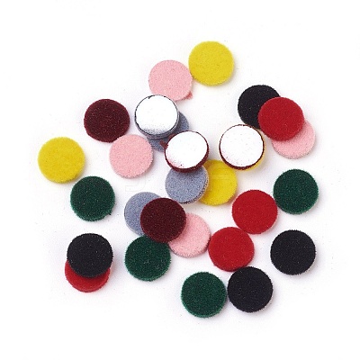 Flocky Acrylic Cabochons OACR-I001-K-M-1