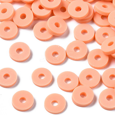 Handmade Polymer Clay Beads X-CLAY-R067-6.0mm-B13-1