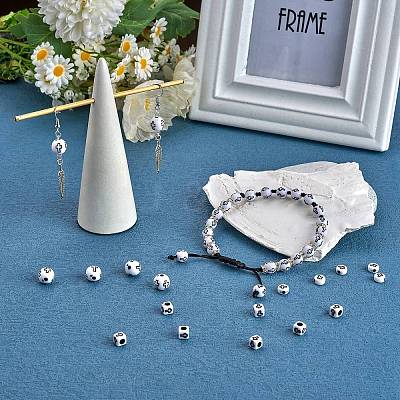 400Pcs 4 Styles Opaque Acrylic Beads SACR-SZ0001-15-1