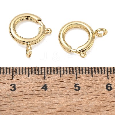 Brass Spring Ring Clasps KK-CBA1AE8-05D-G-1