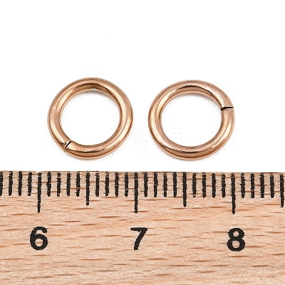 304 Stainless Steel Open Jump Rings SA-CBAF81C-01K-RG-1