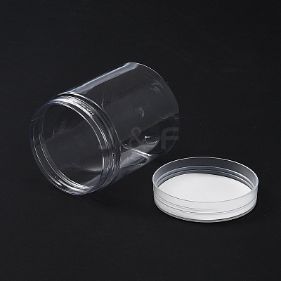 Transparent Plastic Jewelry Jar CON-TAC0007-02-1