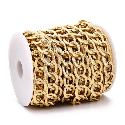 Aluminium Textured Curb Chains CHA-T001-50G-1