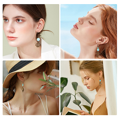 DIY Retro Ocean Theme Earring Making Kits DIY-SC0013-30-1