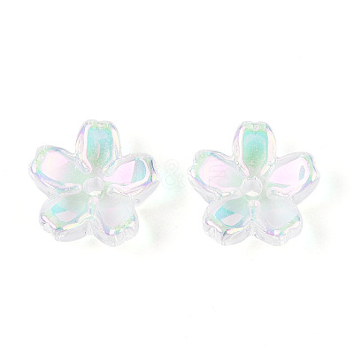 Transparent Electroplate Glass Bead Caps LS-EGLA-N015-01A-1