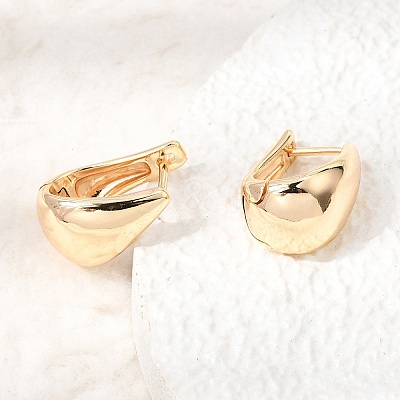 Brass Hoop Earrings for Women KK-CBACA55-21G-1