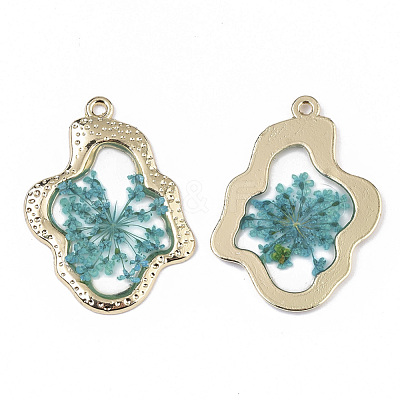 Epoxy Resin Pendants RESI-T045-028-1