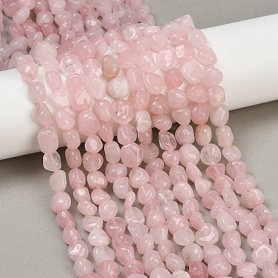 Natural Madagascar Rose Quartz Beads Strands X-G-Q060-E21-02-1