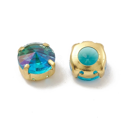 Flat Round Moonlight Effect Sew on Rhinestone GLAA-B010-04B-06-1