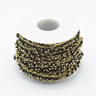 Handmade Glass Beaded Chains CHC-I026-H-06G-1
