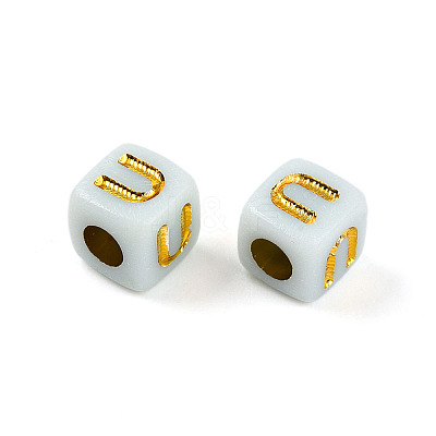 Plating Acrylic Beads OACR-N140-01C-U-1