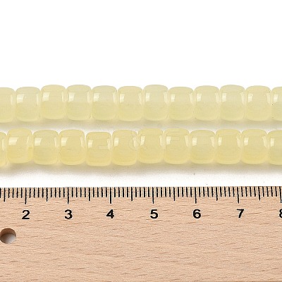 Baking Plating Glass Beads Strands GLAA-H036-01F-1