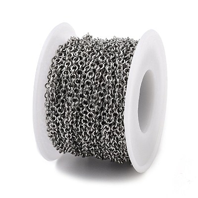 Tarnish Resistant Vacuum Plating 304 Stainless Steel Rolo Chains CHS-H026-08A-P-1