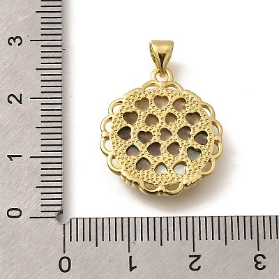 Brass Pave Natural Black Lip Shell Carved Cat Pendants KK-Z091-08G-02-1