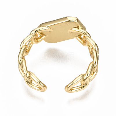Brass Enamel Cuff Rings RJEW-N035-005-NF-1