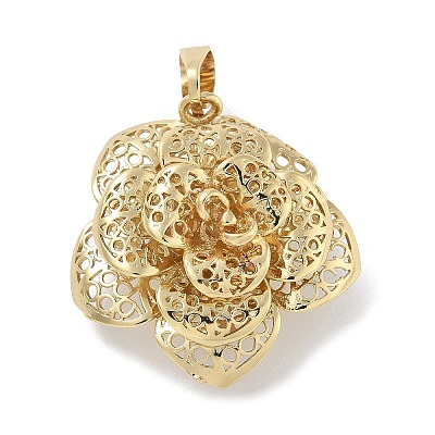 Rack Plating Brass Pendants KK-G515-28G-1