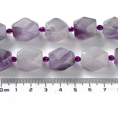 Natural Amethyst Beads Strands G-C182-19-02-1