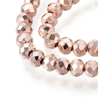 Electroplate Glass Beads Strands EGLA-D030-15A-04-1