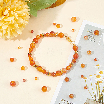 3 Strands 3 Styles Natural Carnelian Beads Strands G-GO0001-06-1