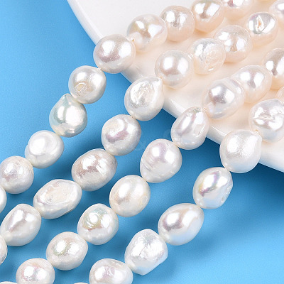 Natural Cultured Freshwater Pearl Beads Strands PEAR-N014-10A-1