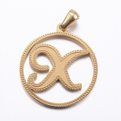 Ion Plating(IP) 304 Stainless Steel Pendants STAS-K162-077G-1