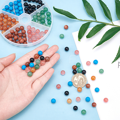 Natural & Synthetic Mixed Gemstone Beads G-AR0003-47-1