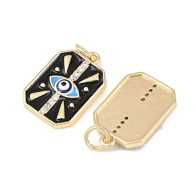 Brass Micro Pave Cubic Zirconia Pendants KK-Z146-16G-1