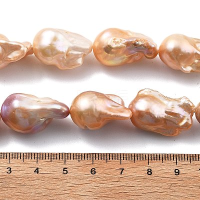 Natural Nucleated Pearl Beads Strands PEAR-B004-15C-04E-1